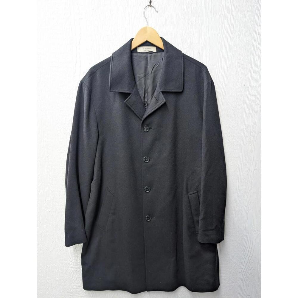 John W Nordstrom Wool Silk Cashmere Overcoat Coat Jacket Quiet Luxury Men's 42L